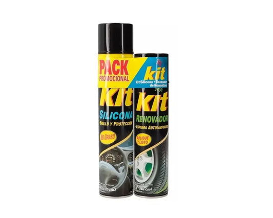 PACK RENOVADOR Y SILICONA AUTO KIT