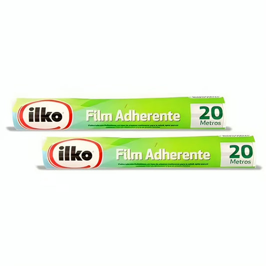 PACK ROLLO FILM CON CIERRA PARA CORTAR 20 + 20 MTS ILKO