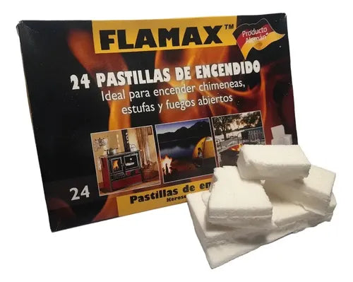 PASTILLA DE ENCENDIDO 24 UNIDADES FLAMAX