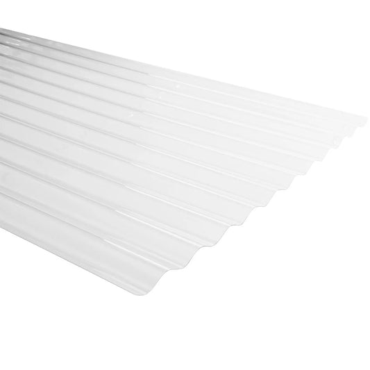 PLANCHA POLICARBONATO ACANALADO TRANSPARENTE 0.5MM X 2.0 MTS