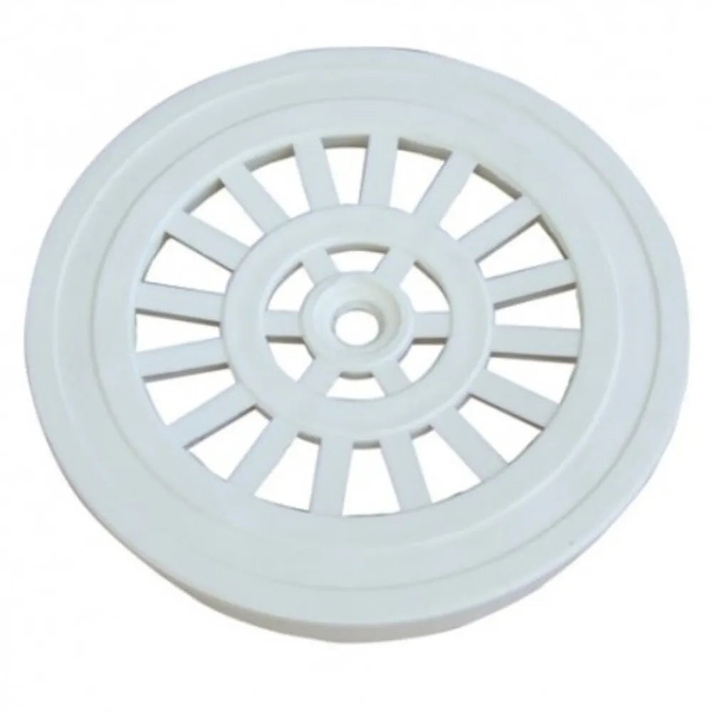 REJILLA PLASTICA PARA PILETA REDONDA BLANCA 4 PULGADAS HOFFENS