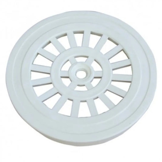 REJILLA PLASTICA PARA PILETA REDONDA BLANCA 4 PULGADAS HOFFENS