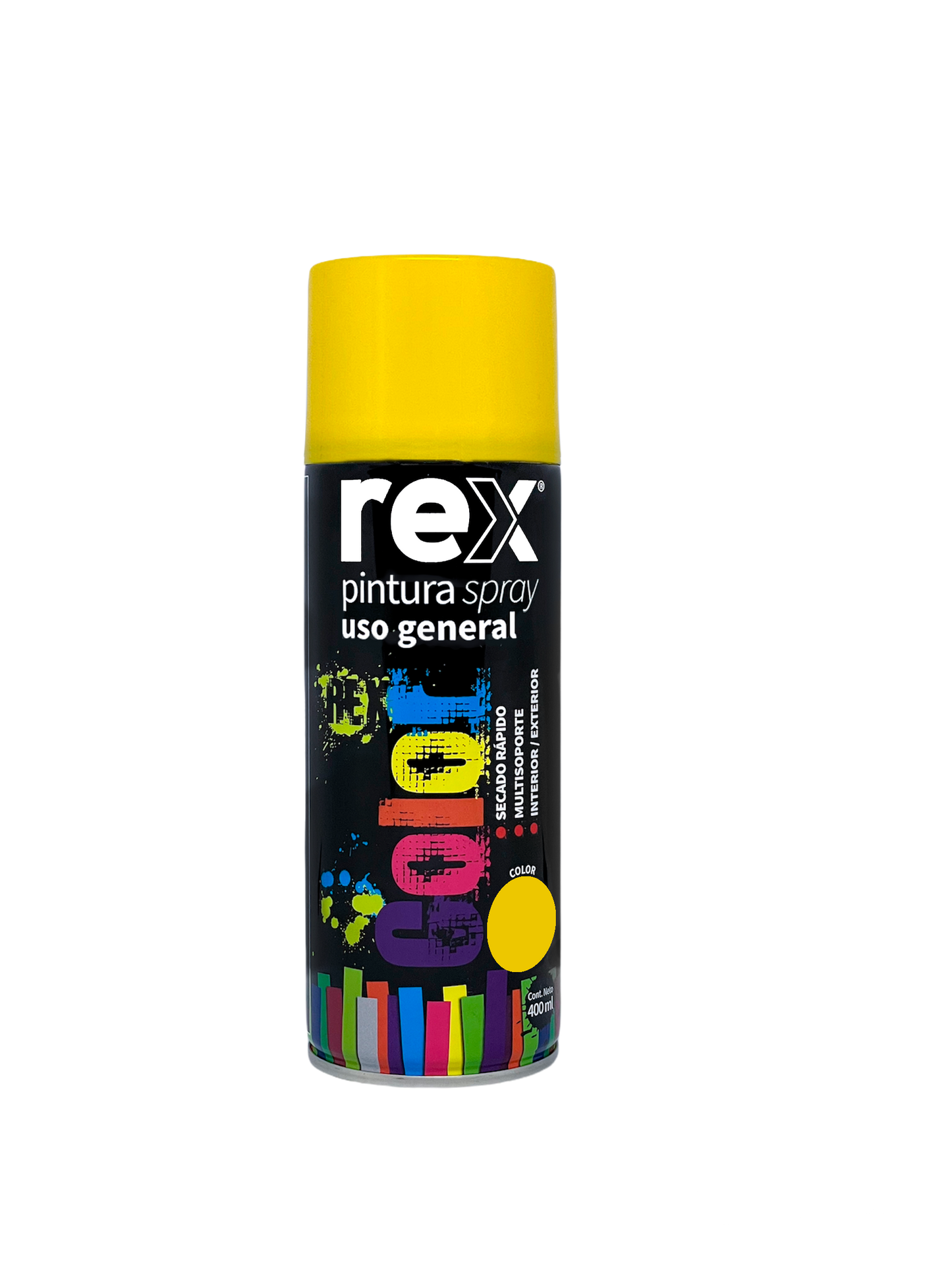 PINTURA SPRAY AMARILLO  400 ML REX