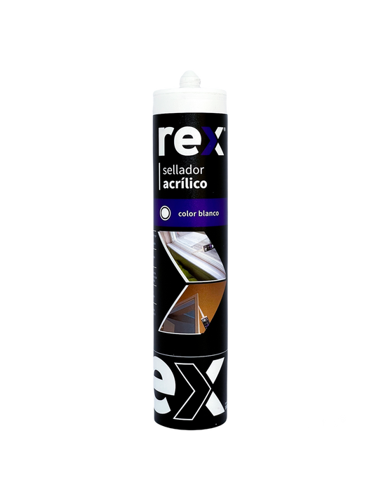 SILICONA SELLADOR ACRILICO PINTABLE 300ML REX