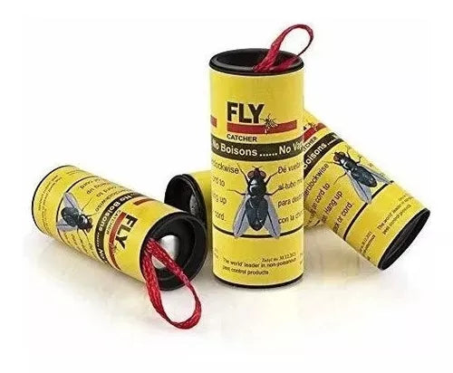 SET ATRAPA MOSCA C/ PEGAMENTO 4 UN