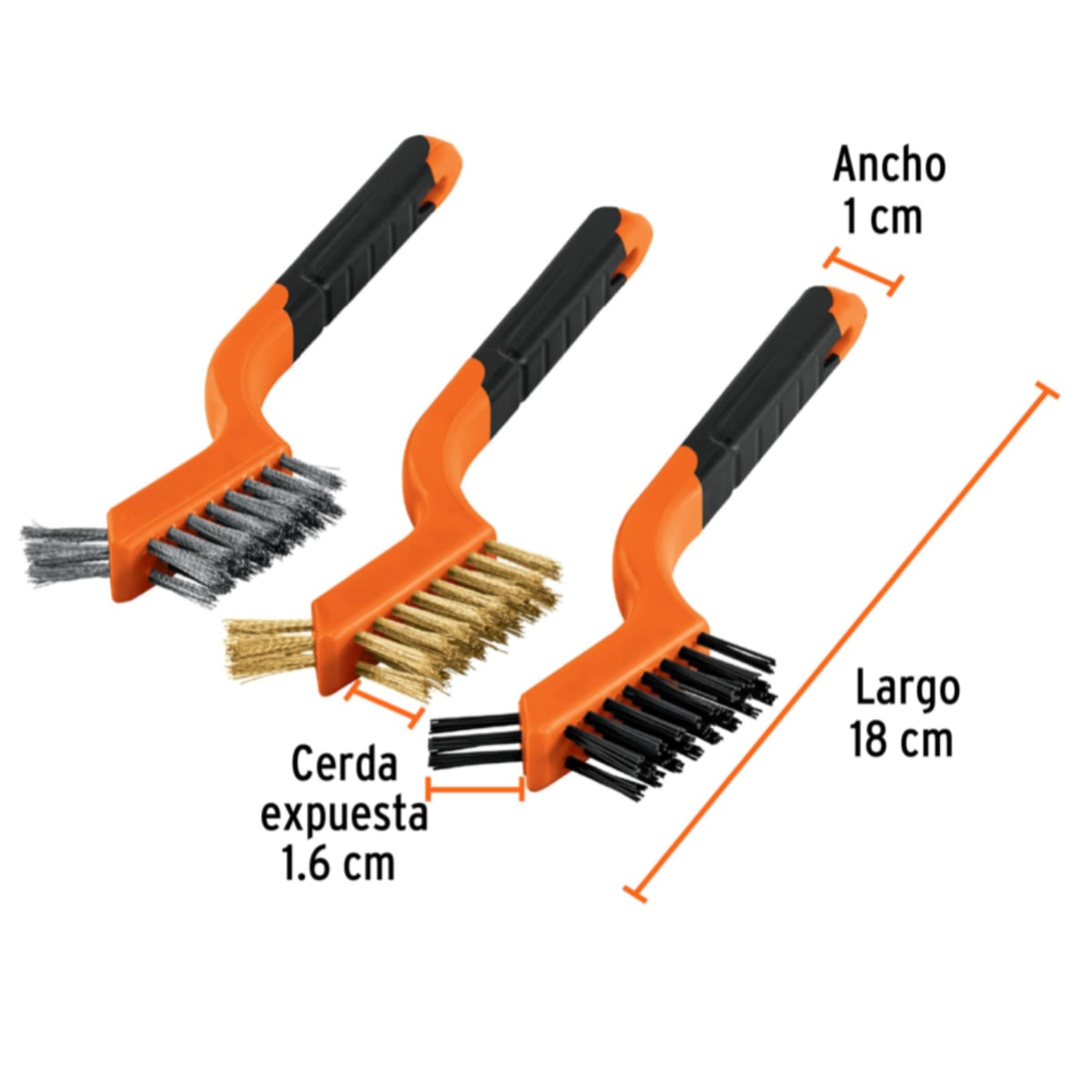 SET CEPILLOS METAL 3PZS TRUPER