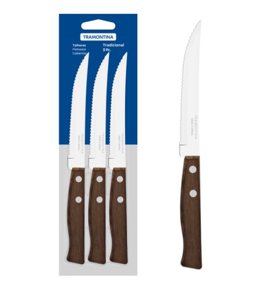 SET CUCHILLOS DE TRES TRAMONTINA