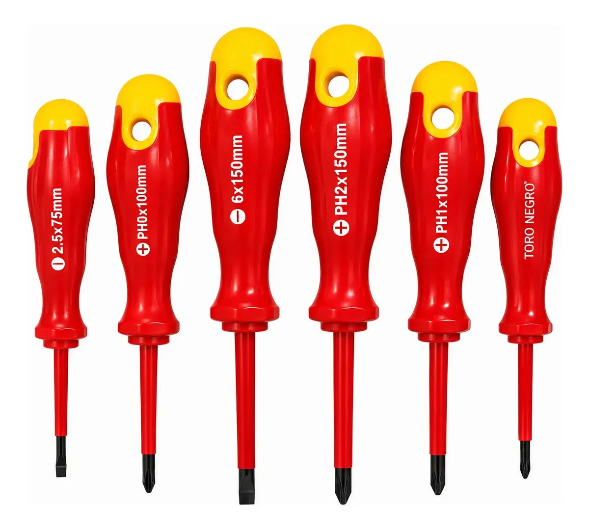SET DESTORNILLADOR ELECTRICO AISLADOR 6PCS FERRAWY