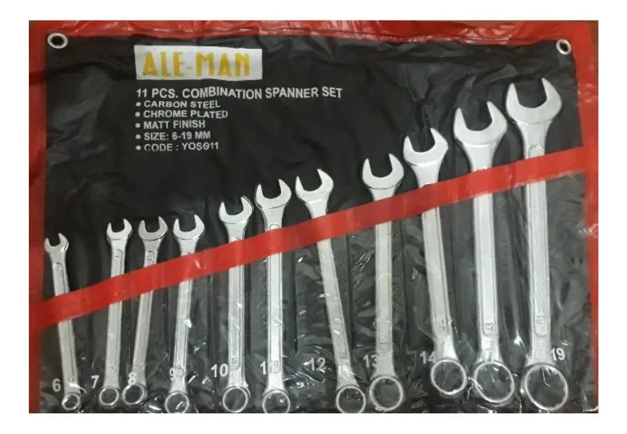 SET LLAVE PUNTA CORONA 11 PIEZAS 6 - 19 MM  ALE - MAN