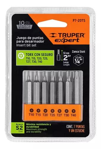 SET JUEGO DE 7 PUNTAS PARA DESARMADOR TRUPER