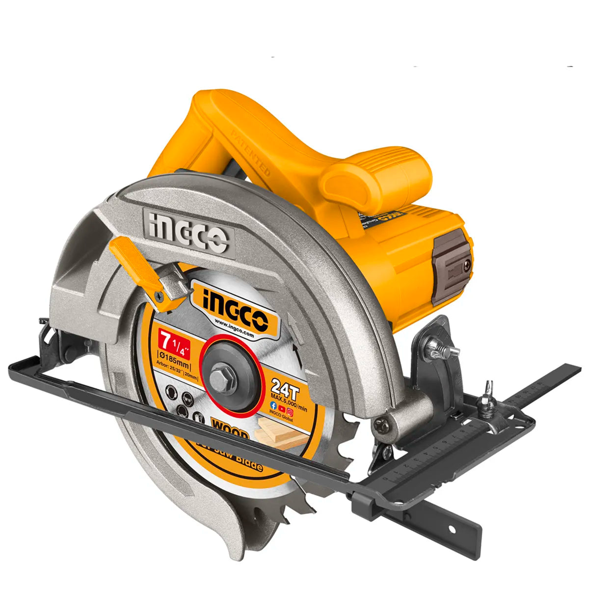 SIERRA CIRCULAR ELECTRICA INDUSTRIAL 7.1/4 1400W/185MM INGCO