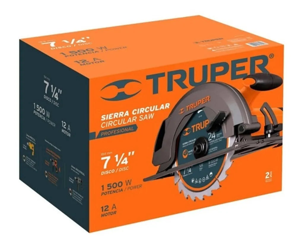 SIERRA CIRCULAR PROFESIONAL 7.1/4 1500W TRUPER