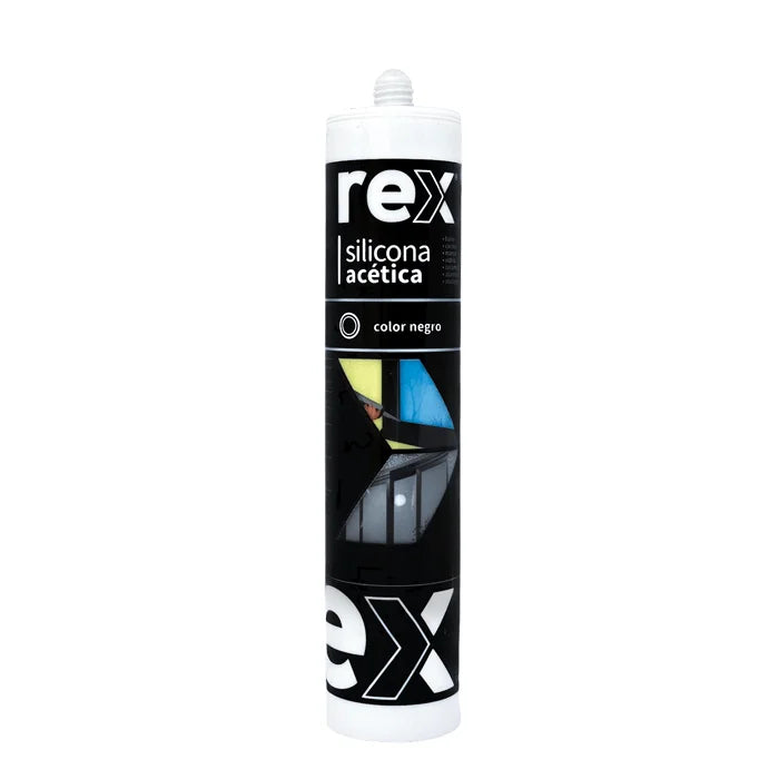 SILICONA ACETICA CON FUNGICIDA NEGRA REX