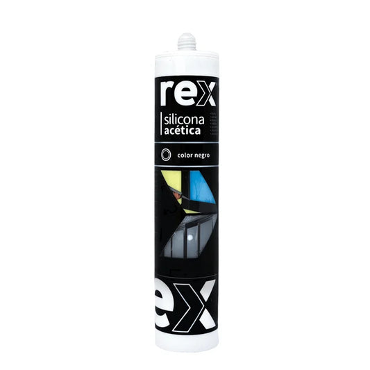 SILICONA ACETICA CON FUNGICIDA NEGRA REX