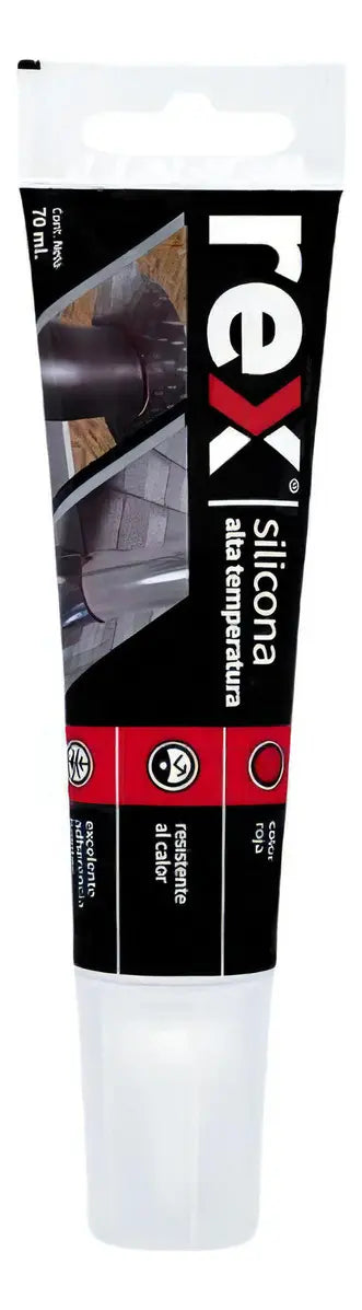SILICONA ALTA TEMPERATURA ROJA POMO REX
