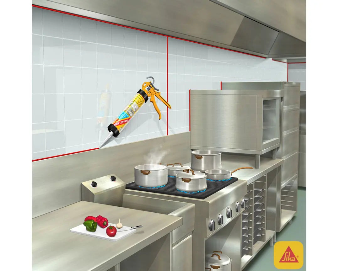 SILICONA BLANCA SIKASEAL 120 ACRILICO BAÑO-COCINA SIKA