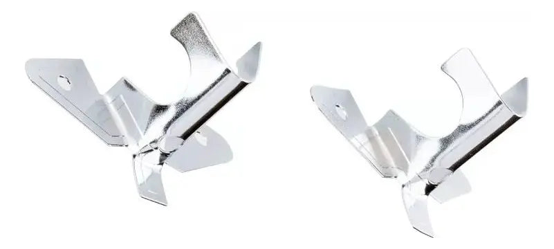 SOPORTE CORTINA SIMPLE CORTO MURO CROMADO PAR METALHSA