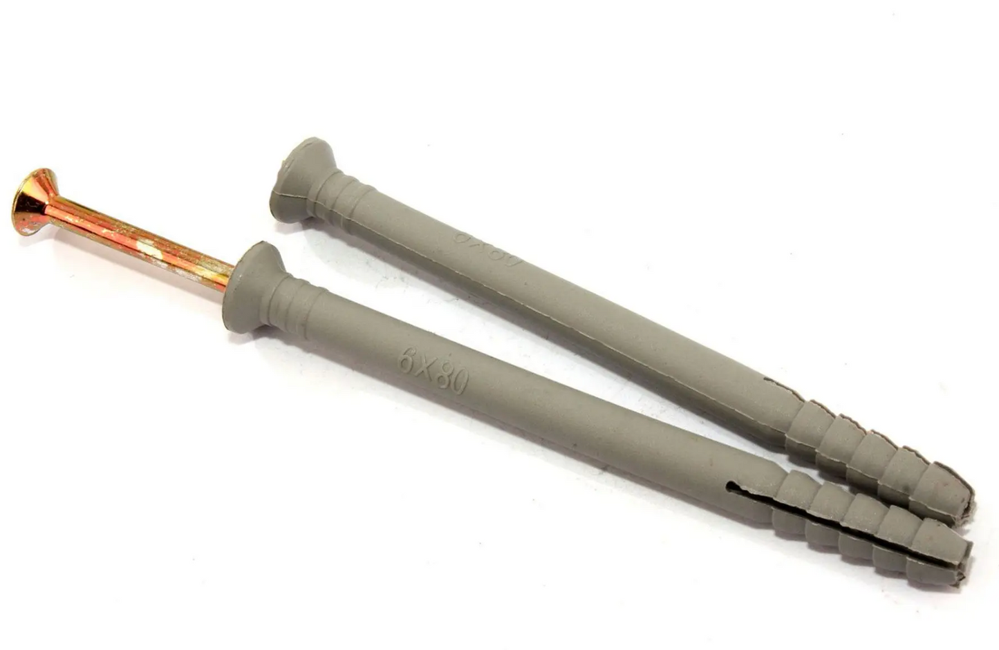 TARUGO CLAVO/TORNILLO GOLPE 6 X 80 MM CAJA 50 UNID