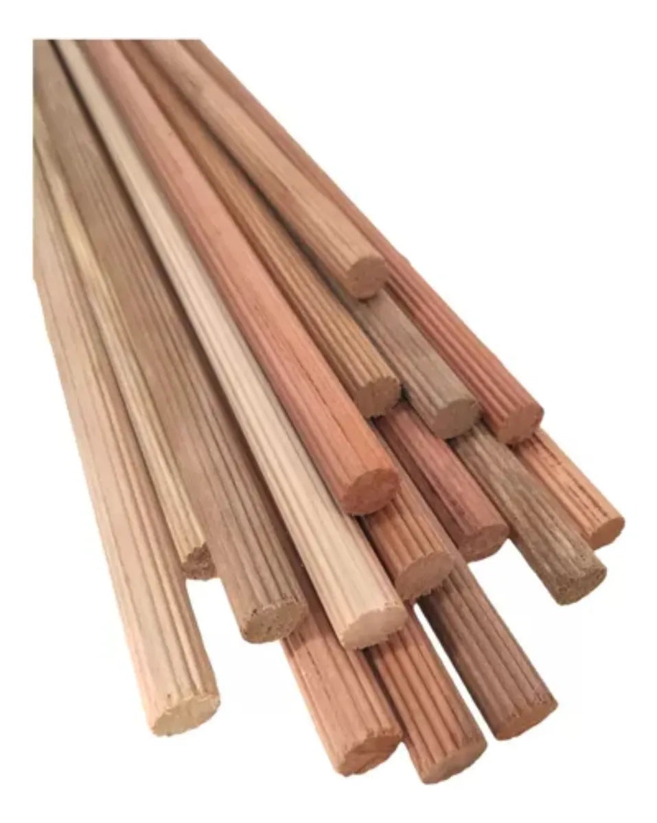 TARUGO DE MADERA 1 MT X 12MM UN