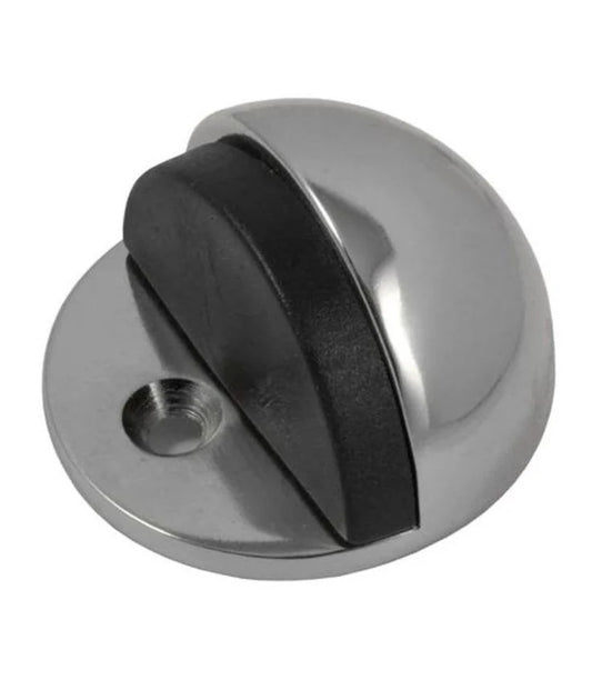 TOPE DE PUERTA MEDIA LUNA 45MM CROMADA TORO NEGRO