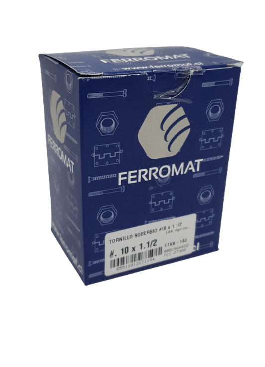 TORNILLO SOBERBIO 10X1.1/2 X CAJA