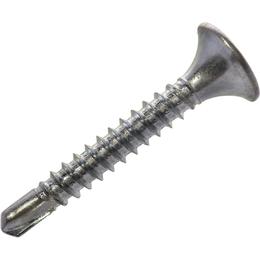 TORNILLO VOLC. PTA. BROCA  ZN 6 X 1.5/8 CAJA 100