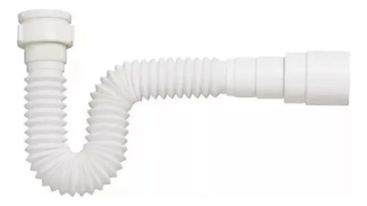 TUBO ACORDEON BLANCO UNIVERSAL 1 1/4 y 1 1/2 AQUA KIT