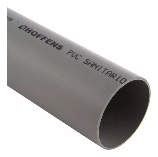 TUBO SANITARIO GRIS 75 MM X MT