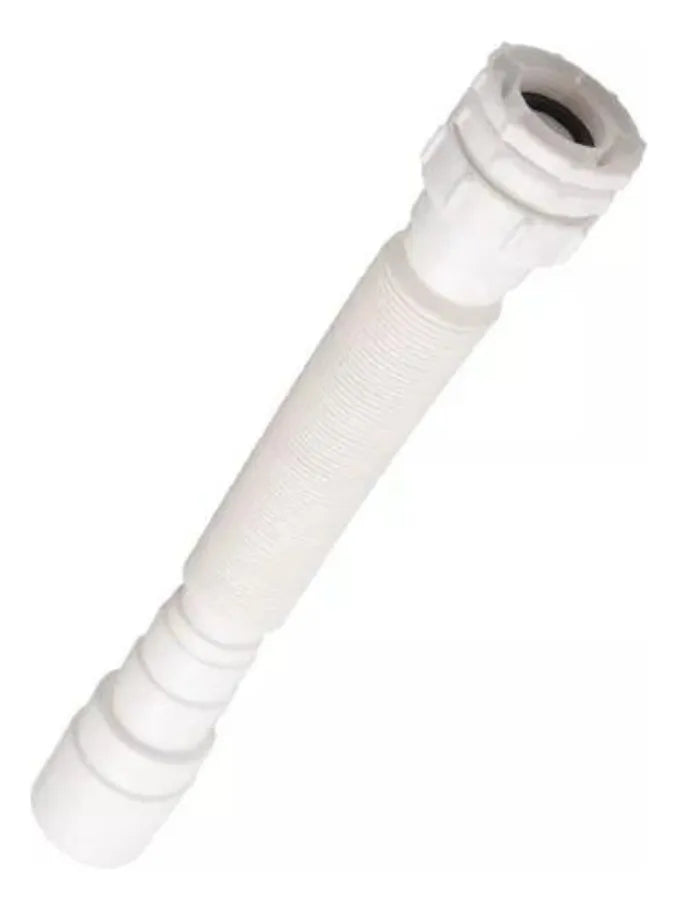 TUBO ACORDEON BLANCO UNIVERSAL 1 1/4 y 1 1/2 AQUA KIT