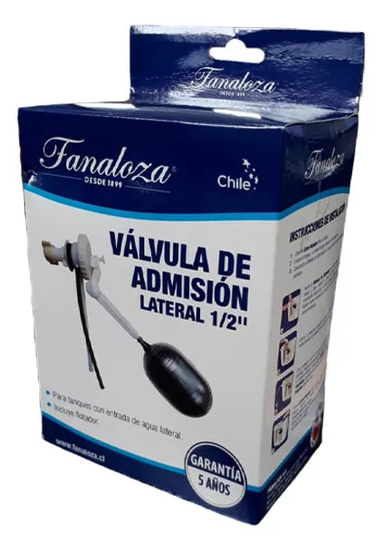 VALVULA DE ADMISION LATERAL 1/2 FANALOZA