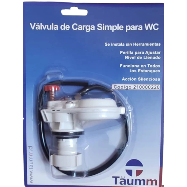 VALVULA DE CARGA SIMPLE ESTANQUE WC TIPO FILL-PRO TAUMM