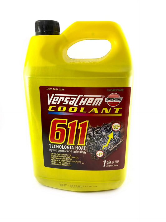 REFRIGERANTE COOLANT 611-GL 3,7 LT. AGUA VERDE VERSACHEM