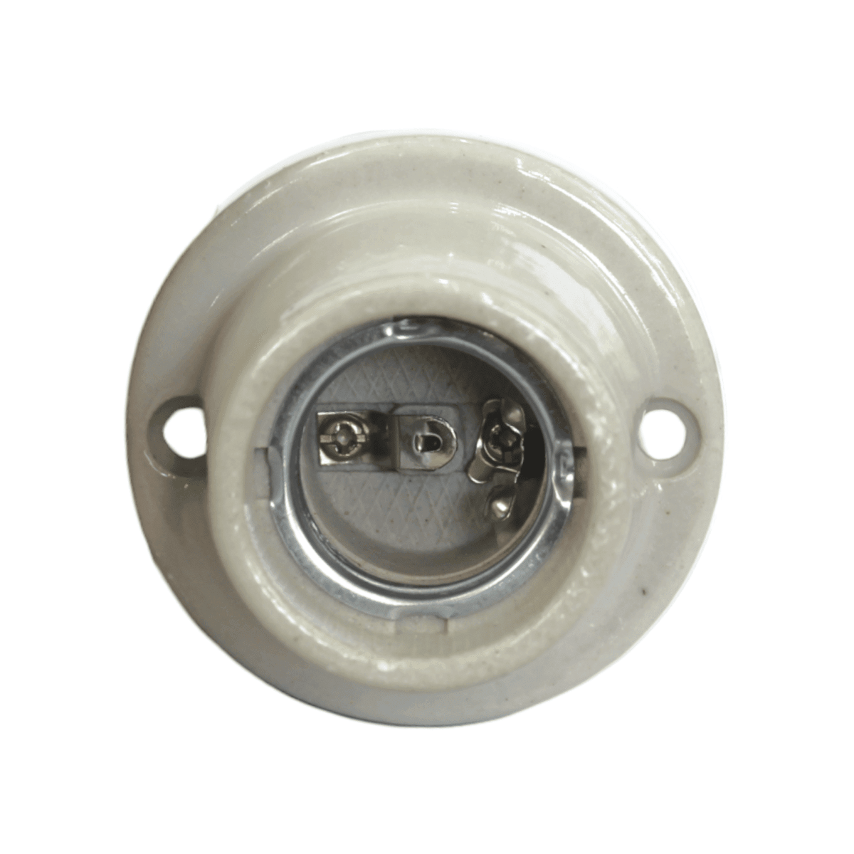 BASE RECTA DE PORCELANA E-27 250 VOLTS/ 4 AMP
