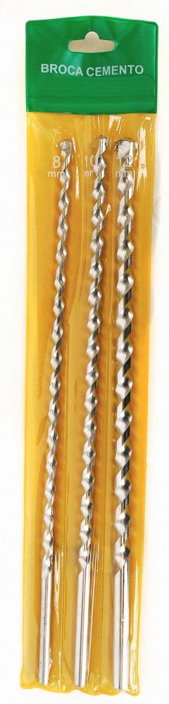SET BROCAS CONCRETO 3 PIEZAS X 30 CM UYUSTOOLS