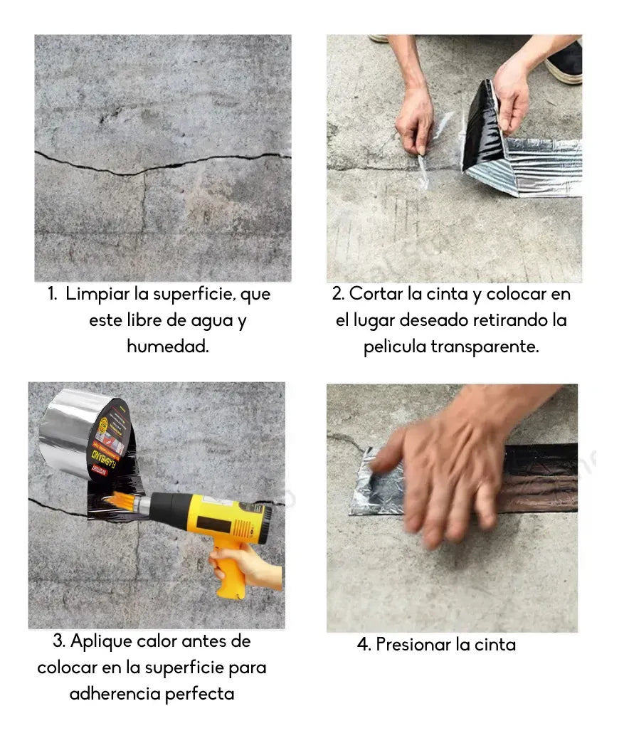 CINTA ALUMINIO TAPAGOTERA 50 MM X 10 MTS FLASHBAND