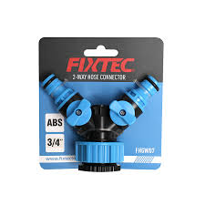 CONECTOR DE MANGUERA 2 VIAS 3/4 FIXTEC
