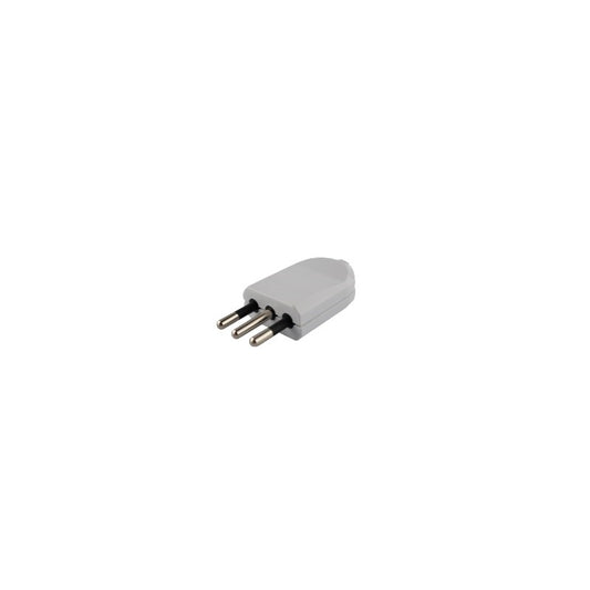 ENCHUFE MACHO VOLANTE C/T 3P 10A BLANCO MEC