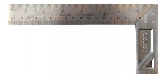 ESCUADRA CARPINTERO 8 PULGADAS GM