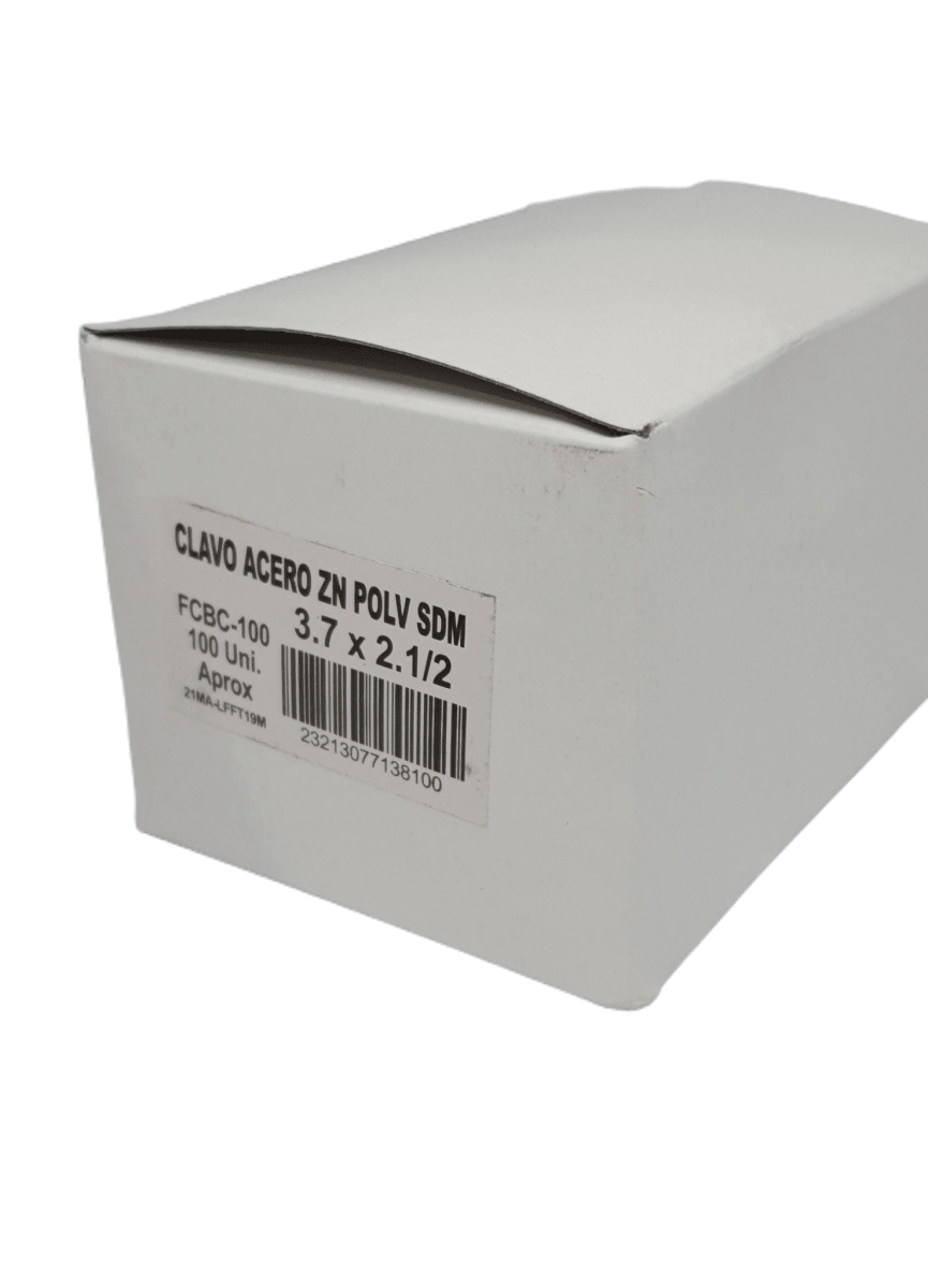 CLAVO ACERO HILTING ZN 3.7 X 2.1/2 CAJA 100