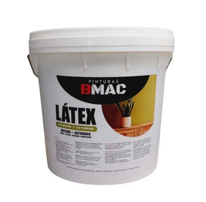 LATEX ACRILICO INTERIOR Y EXTERIOR NEGRO BMAC TINETA