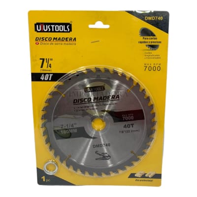 DISCO MADERA 7 1/4 - 40 DIENTES GM