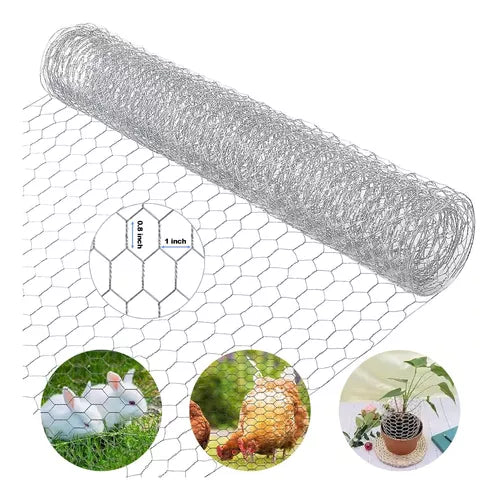 MALLA HEXAGONAL GALLINERO X METRO