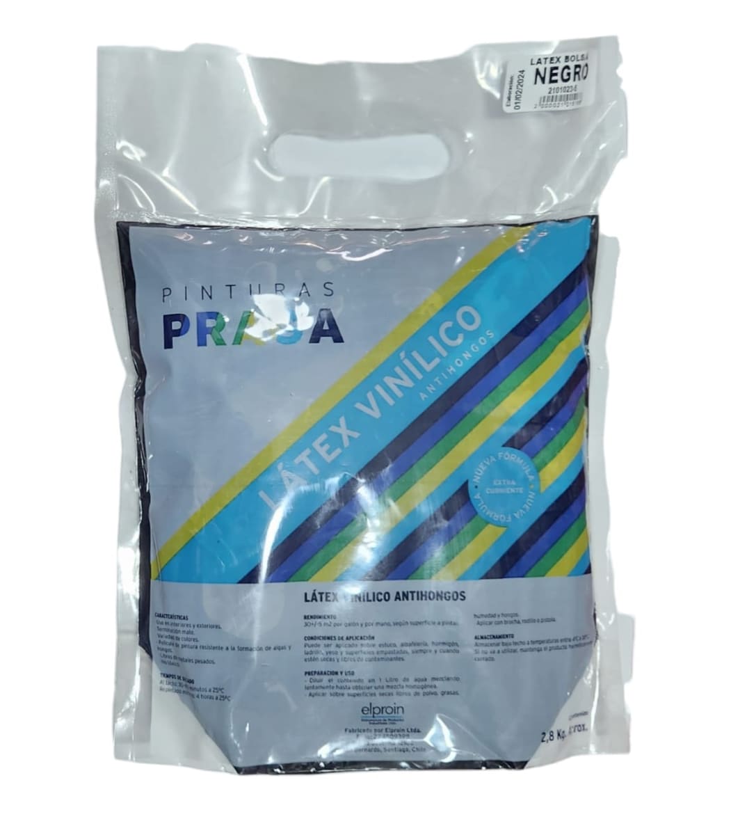 LATEX BOLSA AMANECER NEGRO 2.8 KG