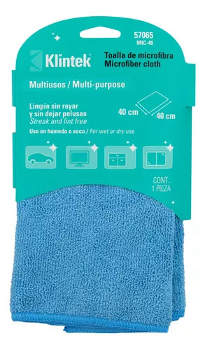 PAÑO MICROFIBRA KLINTEK 40X40 CM