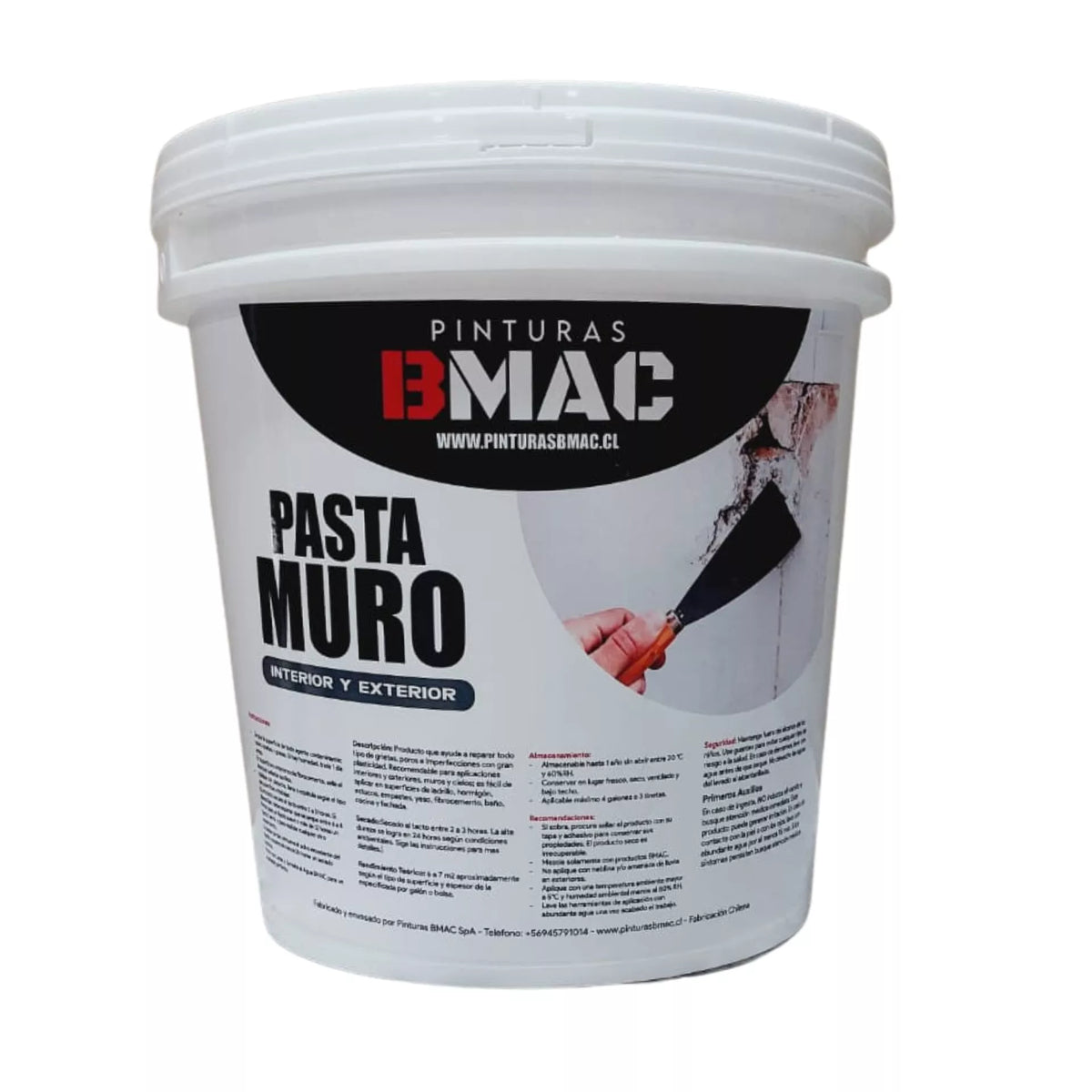 PASTA MURO INTERIOR Y EXTERIOR BMAC TINETA 15KG