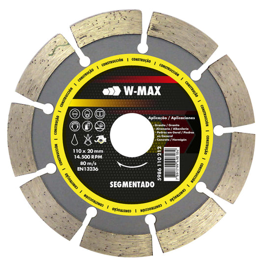 DISCO CORTE DIAMANTADO SEGMENTADO 4.1/2 CONCRETO WURTH