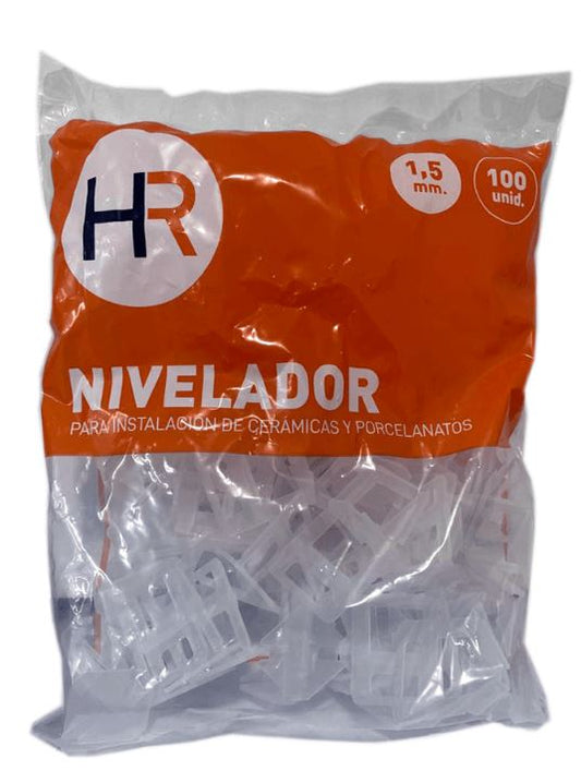 NIVELADOR CLIP 1.5 MM PARA CERAMICA/PORCELANATO 100 UNIDADES
