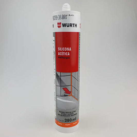 SILICONA ACETICA GRIS  280 ML WURTH