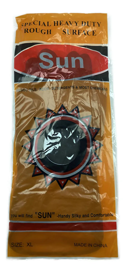 GUANTE ALBAÑIL GOMA NEGRO XL SUN