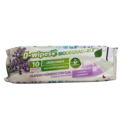 TRAPERO HUMEDO AROMA LAVANDA 10 UN D-WIPES